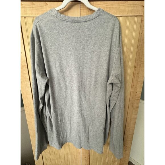 Free Fly New Men's Bamboo Long Sleeve Pocket Tee Light Gray Size XXL - Picture 4 of 5